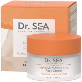 DR. SEA - Crème Visage Hydratante Intensive - Rétinol & Acide Hyaluronique - Nutrition & Protection - 50ml