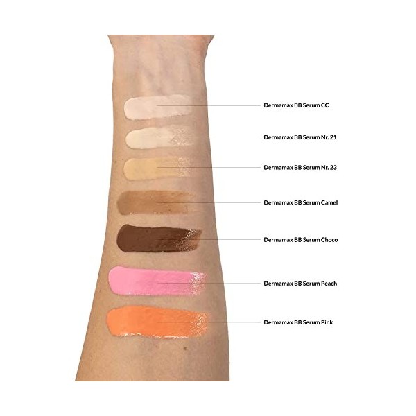 DERMAMAX BB Sérum Glow Ampoules pour le traitement BB | Idéal pour le traitement au microneedling et au dermaroller | N° 21 |