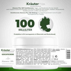 Crème visage à laloe vera pour peaux déshydratées 100 ml