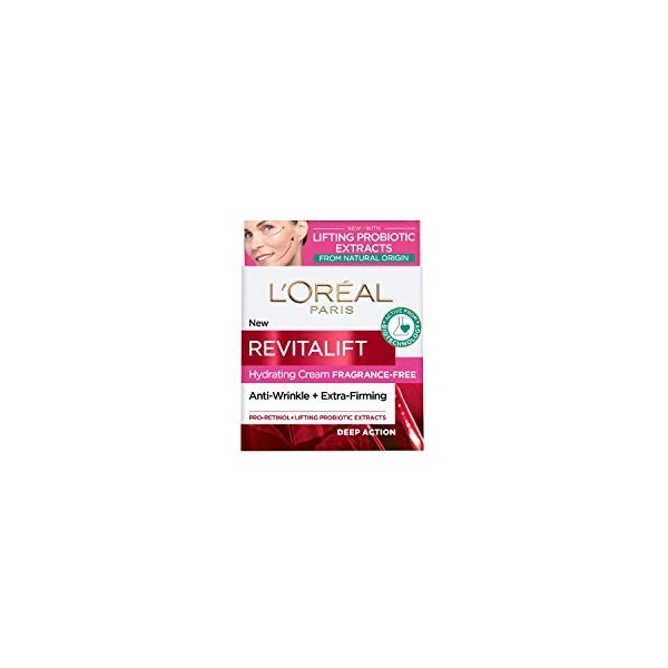 LOréal Revitalift Crème hydratante sans parfum dommages causés par la lumière 