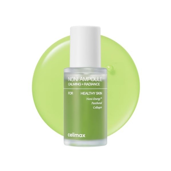 celimax Ampoule Énergisante Noni À LExtrait De Noni, Sérum Hydratant Et Apaisant Pour Les Taches Brunes Et Les Ridules, Anti
