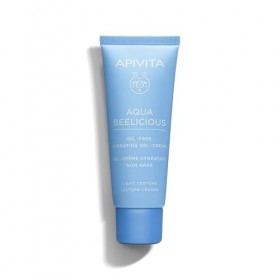 Apivita Aqua Beelicious Gel-Crème Hydratant Non Gras, Texture Légère 40ml - Peaux Mixtes et Grasses - A Base de Miel et Fleur