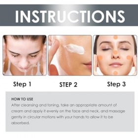 Crème Anti-âge Raffermissante Visage, 2 Pièces Réduire les Rides