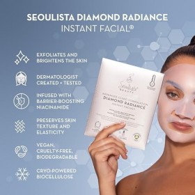 Séoulista Beauty Formulation de la clinique avancée Dianond Radiance Dianond Sacial instantané - Traitement anti-âge avec pep