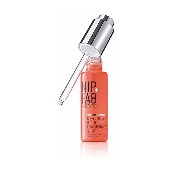 Nip+Fab Dragons Blood Hyaluronic Fix Shot | 30ml | Suministro de humedad óptimo para una tez plus complet et fresca | Vegano