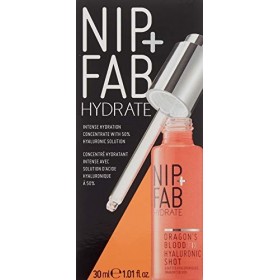 Nip+Fab Dragons Blood Hyaluronic Fix Shot | 30ml | Suministro de humedad óptimo para una tez plus complet et fresca | Vegano