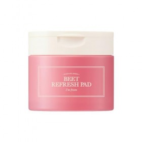 Im from Beet Refresh Pad Lot de 60 feuilles de tampons triple couche pouvant contenir 260 ml dessence, 20 % dextrait de be