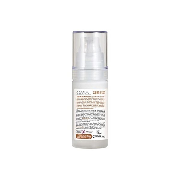 Laboratoires Omia – Sérum visage spécial élasticité à l’huile d’argan biologique et écologique – 30 ml