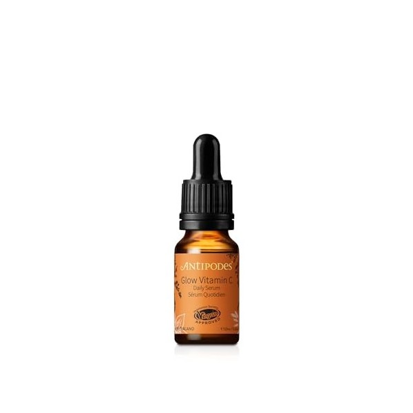 Antipodes Glow Sérum à la vitamine C – Gel léger pour illuminer la peau – Sérum à lacide hyaluronique – Soin de la peau pour ...