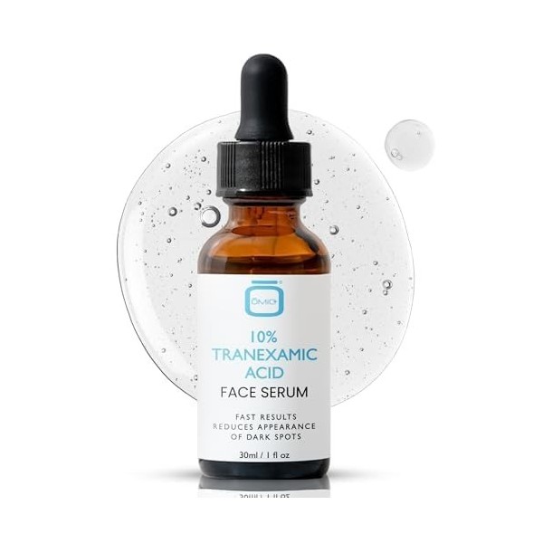 Sérum pour le visage à 10% dacide tranexamique OMIC - 1 fl oz / 30 ml - Sérum éclaircissant pour la peau, pour les taches br
