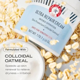 First Aid Beauty Ultra Repair Cream + Pure Skin Cleanser – Intense Hydration Moisturiser for Face + Body 56.7 g + Gentle Faci...