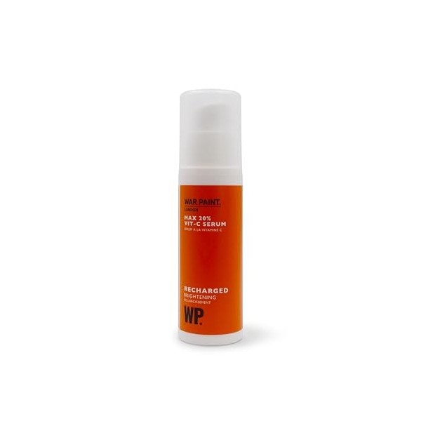 War Paint Sérum Visage Recharged à la Vitamine C pour Hommes, Atténue les Taches Brunes et lHypochromie, Idéal pour les Peau