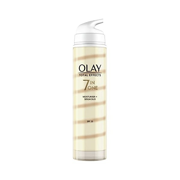 Olay Total Effects Duo Crème hydratante pour le visage et sérum 7 en 1 avec SPF20 40 ml, 1 Unité