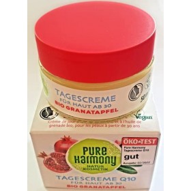 Pure Harmony Q10 Lot de 2 crèmes de jour à la grenade bio pour la peau à partir de 30-2 x 50 ml