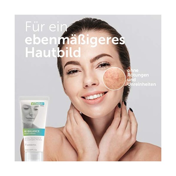 Vitabay Re-Balance 50 ml • Crème visage anti-stress • Équilibre de la microflore pour les peaux sensibles et irritées