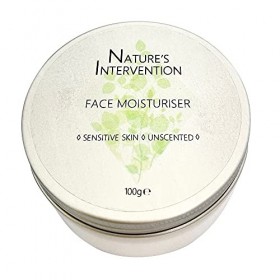 Natures Intervention - Crème Hydratante Visage - 99% Naturel, Sans Parfum Peaux Sensibles. Protège, Hydrate, Apaise & Répare