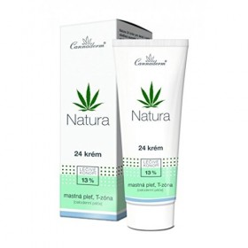 Crème pour le visage avec hanföl pour peaux sèches Canna Derm