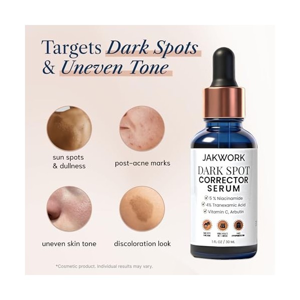 Dark Spot Remover for Face with Niacinamide - Dark Spot Corrector & Melasma Face Sérum - Skin Care for Hyperpigmentation 30ml