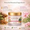 Nativilis Copaiba Gel à lhuile de géranium 100 g - Gel naturel pour le visage et le corps - Avec aloe vera - Végétalien et s