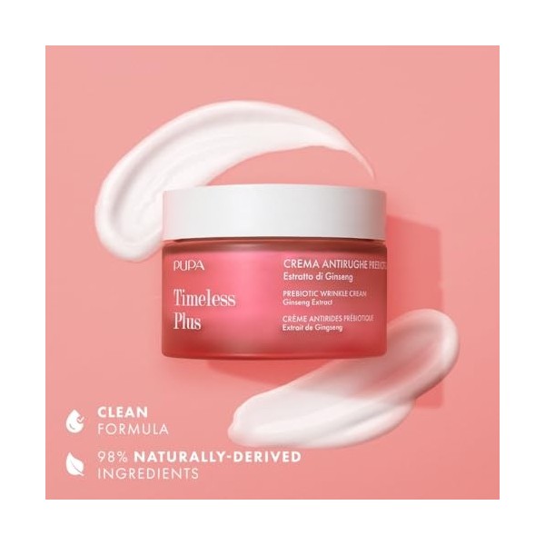 PUPA, TIMELESS PLUS – Crème anti-ruisselle, 50 ml.