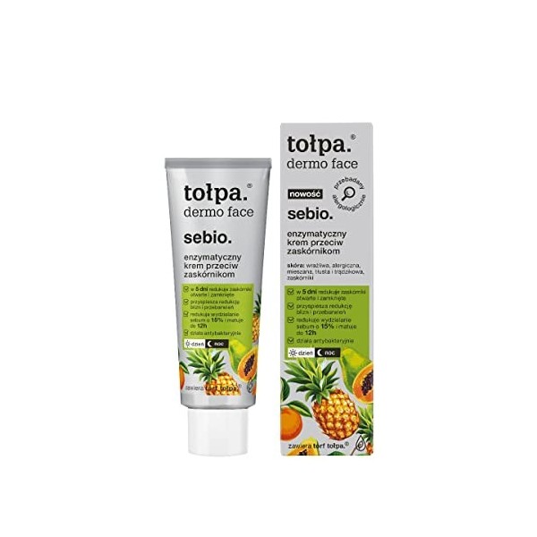 TOLPA Dermo Sébio Crème enzymatique contre les points noirs, 40 ml