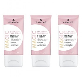 essence MAGIC All In One FACE Crème, Crème de jour, Nude, filtre UVA/UVB, lissant, éclatant, pour peau sèche, vegan, sans alc...
