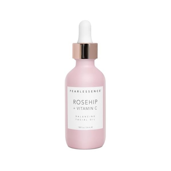 Pearlessence Rosehip + Vitamin C Balancing Facial Oil, 1,83 fl. oz.