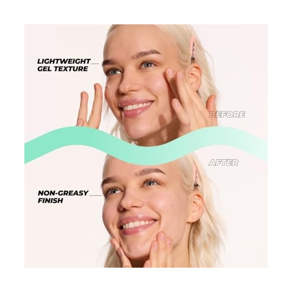 Vitamasques - Crème gel ultra hydratante : crème hydratante légère, équilibrante, hydratante et apaisante 1,69 fl oz