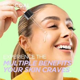 Procoal Sérum peptide anti-âge avec acide hyaluronique 30 ml – avec acétyl hexapeptide-8, emballage 100 % recyclable, végétal...