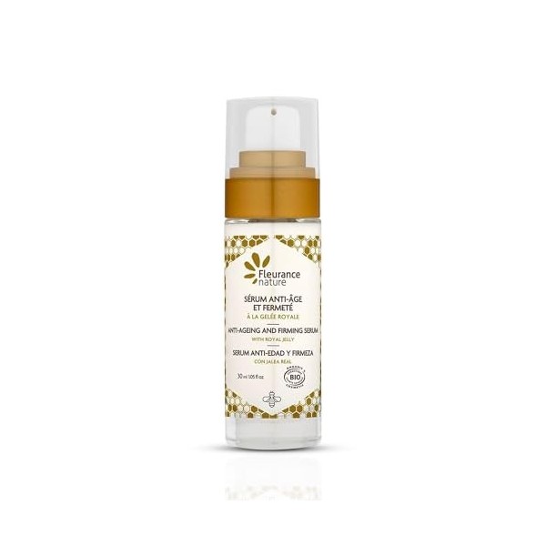 Fleurance Nature- Serum anti-âge et fermeté à la gelée royale- 30ml- Soin visage femme Bio- Serum visage hydratant anti imper