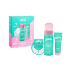 Merci Handy - Skin Essential Heroes - Routine Visage - Lotion Purifiante 150 ml - Crème Matifiante 50 ml - 3 Cotons OFFERTS