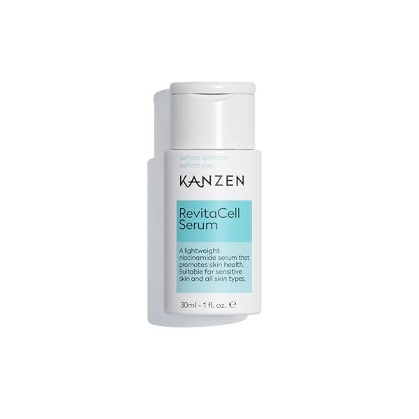 Kanzen Skincare Sérum À La Niacinamide RevitaCell De 30 Ml – Sérum Anti-Imperfections, Affinement Des Pores Et Unification Du