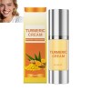 Crème visage au curcuma,Crème serrant la peau pour le visage,Hydratant pour le visage pour les femmes,Crèmes de jour pour les...