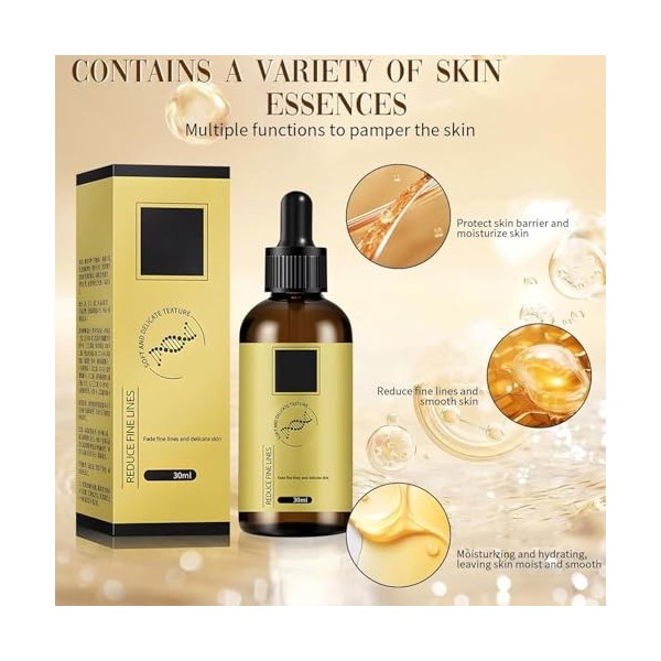 Sérum raffermissant anti-rides, hydrate, réduit les rides et améliore lélasticité, sérum visage ferme et repulpant, pour tou