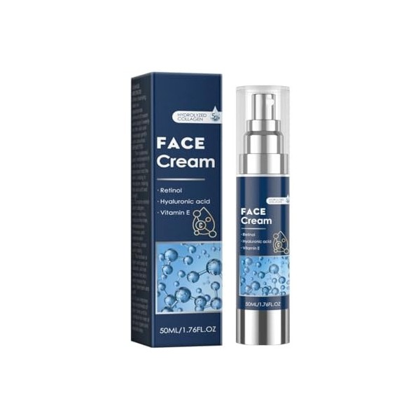 BINGQIAN Crème rétinol pour Les Hommes. Peau raffermissante, ridules décolorantes, crème hydratante