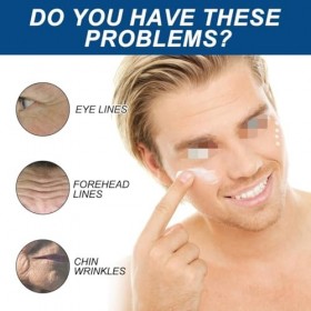 BINGQIAN Crème rétinol pour Les Hommes. Peau raffermissante, ridules décolorantes, crème hydratante