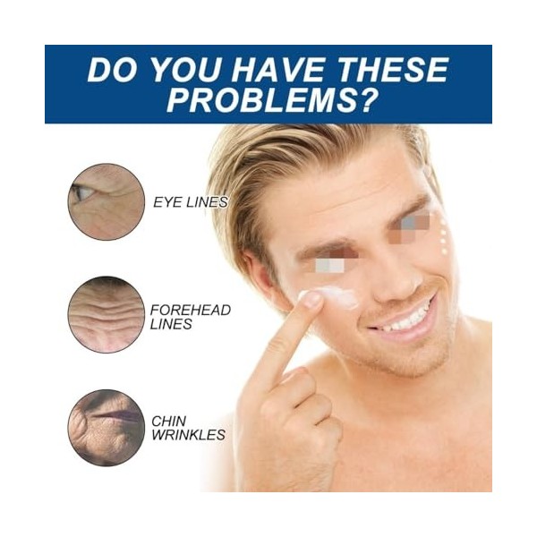 BINGQIAN Crème rétinol pour Les Hommes. Peau raffermissante, ridules décolorantes, crème hydratante