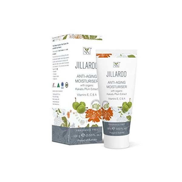 NEW Jillaroo Anti-Aging Moisturiser with Organic Kakadu Plum Extract, 100g 3.53FL. oz 