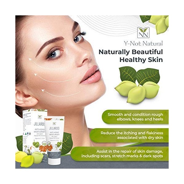 NEW Jillaroo Anti-Aging Moisturiser with Organic Kakadu Plum Extract, 100g 3.53FL. oz 