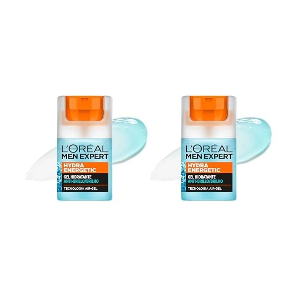 Men Expert Hydra Energetic soin hydratant 50 ml Lot de 2 Crème Jour et Nuit