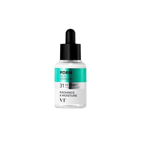 VT COSMETICS R5 PDRN Firming Cica Exosome Ampoule - Sérum Anti-Aging avec Céramide, Peptides et PDRN pour Élasticité et Hydra