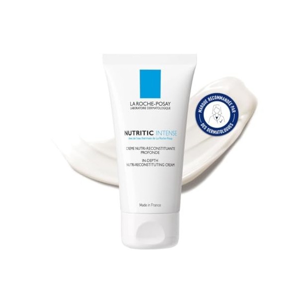 La Roche-Posay - Nutritic Intense - Crème Reconstituante Profonde - Apaise et Nourrit - Crème Hydratante Enrichie en Lipides,...