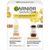 Garnier Sérum Duo de vitamine C Glow Booster jour et nuit avec sérum anti-taches sombres et sérum de nuit éclaircissant contr