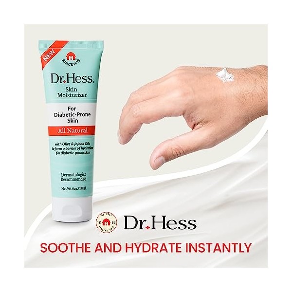 Dr. Hess Hydratant pour la peau sujette aux diabétiques pour hydratant unisexe 113,4 g