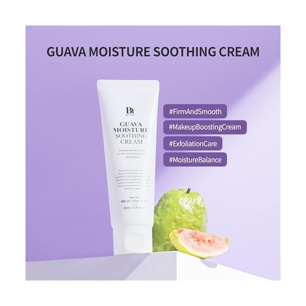 BENTON Crème Apaisante Hydratante à la Goyave - Effet apaisant et hydratant pour les peaux sèches, les peaux sensibles, non t