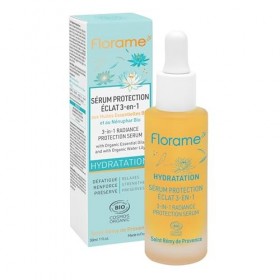 Florame Sérum Protection Éclat 3-en-1-30 ml – Gelée Fraîche Anti-Pollution – Protection & Hydratation – Visage – Fabriqué en 