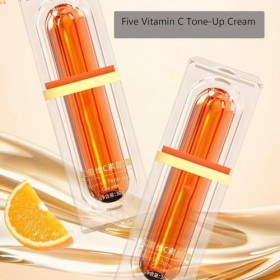 Five Vitamine C Crème éclaircissante Hydratante Profonde,Creme Vitamine C Pour le Visage,Creme Eclaircissante,Crème de Maquil...