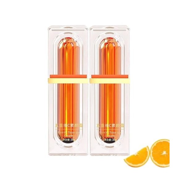 Five Vitamine C Crème éclaircissante Hydratante Profonde,Creme Vitamine C Pour le Visage,Creme Eclaircissante,Crème de Maquil...