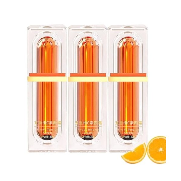 Five Vitamine C Crème éclaircissante Hydratante Profonde,Creme Vitamine C Pour le Visage,Creme Eclaircissante,Crème de Maquil...