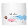 HelloBody Cocos Cream Body Butter – Beurre corporel hydratant pour une peau douce et souple – Au beurre de karité, au beurre 